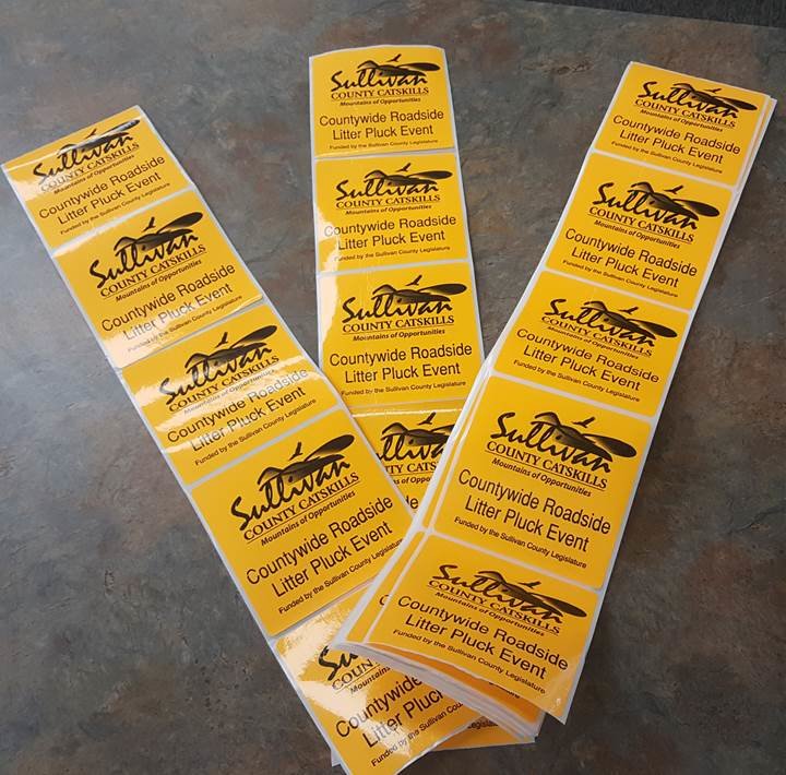 Residents who wish to participate in the county’s roadside litter pluck can pick up their free labeling stickers (which adhere to clear garbage bags to identify them as roadside litter) along with program guidelines at their town or village hall or county-operated transfer station.